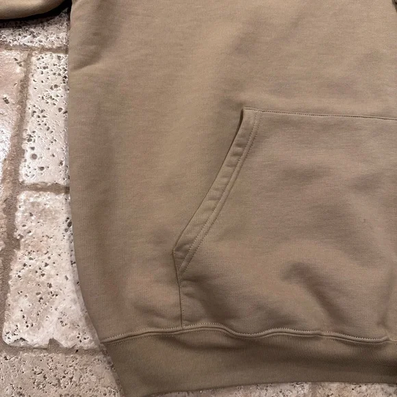 Balenciaga Khaki / Brown Mailbox Letter Logo Pullover Hoodie